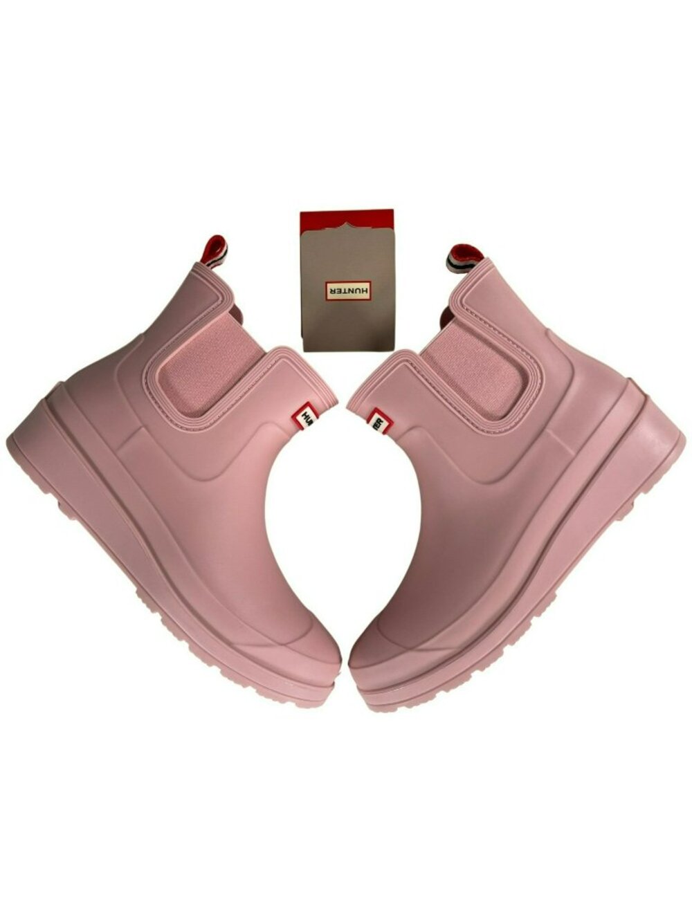 Hunter Tabitha Rain Boots Medium Pink Waterproof Durable Rubber Wmn's Sz 10 NEW
